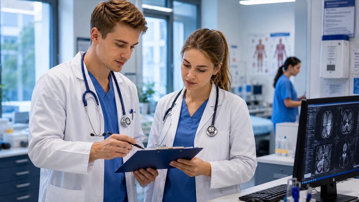 Lékař v ordinaci