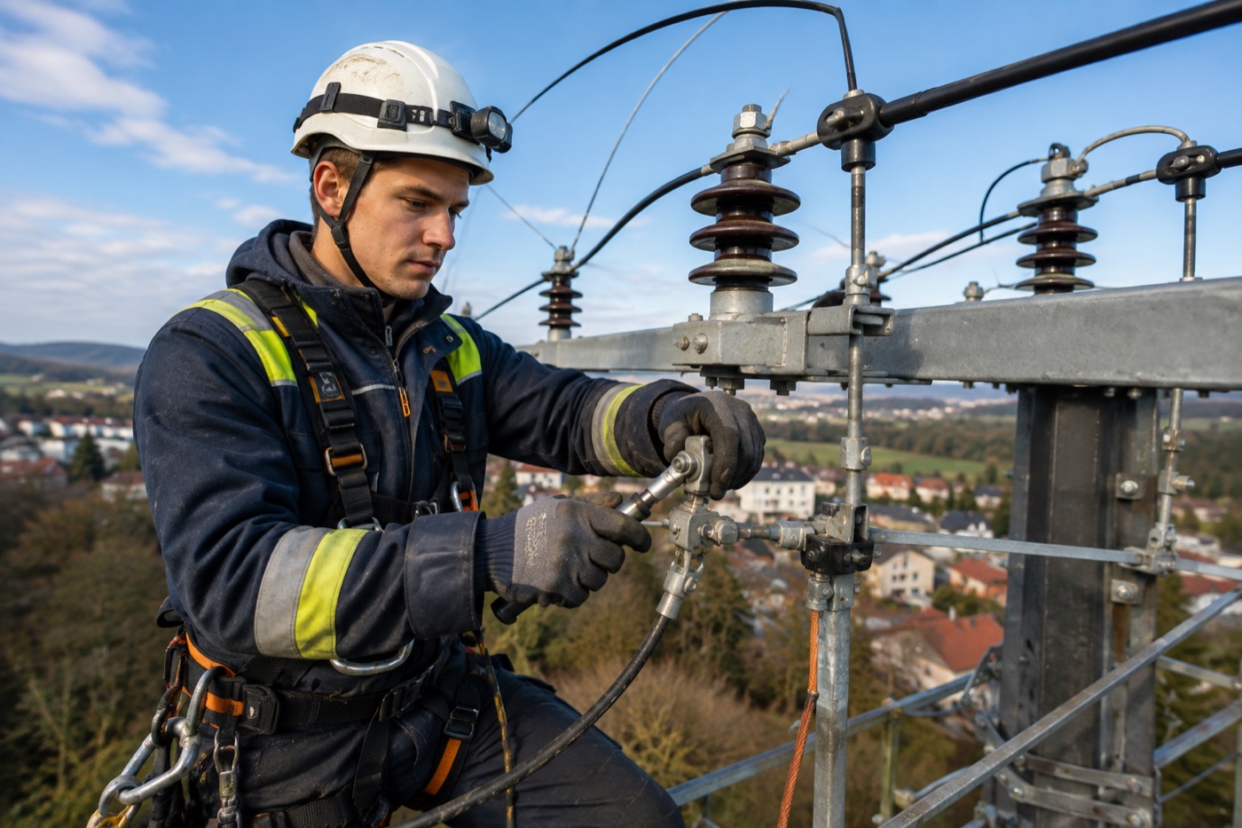 Technik opravující průmyslové zařízení